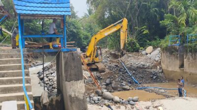 BWSS V Perbaiki Mercu Intake Lubuk Paraku, Jaga Keandalan Infrastruktur Air Baku